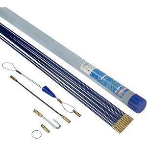 Faithfull Kabelzugstangen-Set mit Zubehör – 10 Meter, 4 mm Ø – 15-teiliges Set mit 10 x 1000 mm Fiberglasstangen, Einziehband und Aufbewahrungsrohr Faithfull Kabelzugstangen-Set mit Zubehör – 10 Meter, 4 mm Ø – 15-teiliges Set mit 10 x 1000 mm Fiberglasstangen, Einziehband und Aufbewahrungsrohr