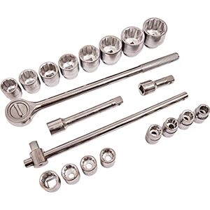 Am-Tech 3/4" Steckschlüsselsatz - 21 Teile - Rot Am-Tech 3/4" Steckschlüsselsatz - 21 Teile - Rot