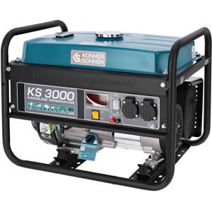 K&S Könner&Söhnen Könner & Söhnen KS 3000 Stromerzeuger,7 PS 4-Takt Benzinmotor, strom generator 3000 Watt,16A,230V Generator, Garage oder Camping Blau3 K&S Könner&Söhnen Könner & Söhnen KS 3000 Stromerzeuger,7 PS 4-Takt Benzinmotor, strom generator 3000 Watt,16A,230V Generator, Garage oder Camping Blau3