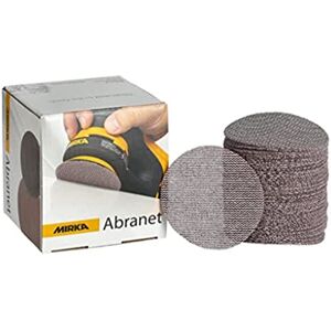 Mirka Abranet Netz-Schleifscheiben Ø 77 mm Klett/Korn P240 / 50 Stk/zum Schleifen von Holz, Spachtel, Lack, Kunststoff / 5420305025 Mirka Abranet Netz-Schleifscheiben Ø 77 mm Klett/Korn P240 / 50 Stk/zum Schleifen von Holz, Spachtel, Lack, Kunststoff / 5420305025