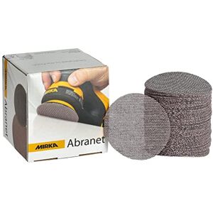 Mirka Abranet Netz-Schleifscheiben Ø 77 mm Klett/Korn P180 / 50 Stk/zum Schleifen von Holz, Spachtel, Lack, Kunststoff / 5420305018 Mirka Abranet Netz-Schleifscheiben Ø 77 mm Klett/Korn P180 / 50 Stk/zum Schleifen von Holz, Spachtel, Lack, Kunststoff / 5420305018