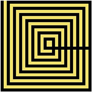 AlexandreHouse CUADRO 50X3X50 METACRILATO OPTIC BLACK & YELLOW AlexandreHouse CUADRO 50X3X50 METACRILATO OPTIC BLACK & YELLOW