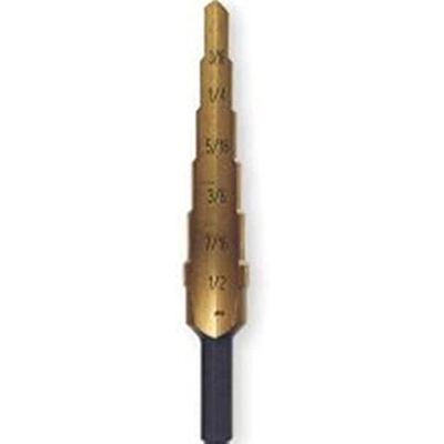 IRWIN 15102 Unibit2T Stufenbohrer, Titan-Nitrat-Beschichtung, 3/16 Zoll auf 1/2 Zoll x 1/4 Zoll Schaft IRWIN 15102 Unibit2T Stufenbohrer, Titan-Nitrat-Beschichtung, 3/16 Zoll auf 1/2 Zoll x 1/4 Zoll Schaft