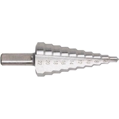 Sealey ak4744 HSS 4341 Stufenbohrer 4–22 mm Doppel-Flöte Sealey ak4744 HSS 4341 Stufenbohrer 4–22 mm Doppel-Flöte