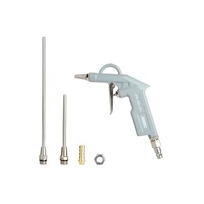 ABAC Druckluft-Blaspistole G-502 PLUS, mit mehreren Düsen (25, 100 und 200 mm) für verschiedene Anwendungen, eine Schnellverschlusskupplung und eine Einstecktülle, Max. Druck 8 bar ABAC Druckluft-Blaspistole G-502 PLUS, mit mehreren Düsen (25, 100 und 200 mm) für verschiedene Anwendungen, eine Schnellverschlusskupplung und eine Einstecktülle, Max. Druck 8 bar