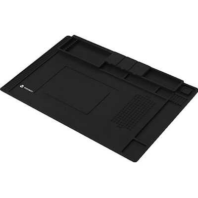 Toolcraft Ablage I Hitzefeste Silikon Lötmatte I Lötunterlage 450 x 300 x 15 mm I Reparaturmatte mit Magnetfach für Kleinteile Lötzubehör Toolcraft Ablage I Hitzefeste Silikon Lötmatte I Lötunterlage 450 x 300 x 15 mm I Reparaturmatte mit Magnetfach für Kleinteile Lötzubehör