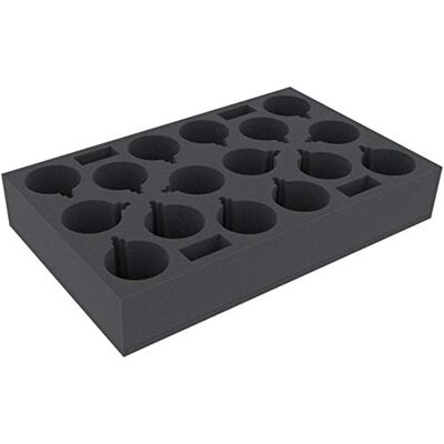 Feldherr DSMETG090BO Schaumstoffeinlage mit 16 kreisrunden Fächern von 80 mm Durchmesser Feldherr DSMETG090BO Schaumstoffeinlage mit 16 kreisrunden Fächern von 80 mm Durchmesser