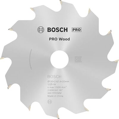 Bosch 1x PRO Wood Kreissägeblatt für Akku-Handkreissägen (für Weichholz, Hartholz, Ø mm, Professional Zubehör Handkreissäge) Bosch 1x PRO Wood Kreissägeblatt für Akku-Handkreissägen (für Weichholz, Hartholz, Ø mm, Professional Zubehör Handkreissäge)