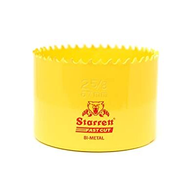 Starrett HSS Bi-Metall-Lochsäge FCH0258 schnell geschnittene extra Kobalt-Lochsäge für rostfreies Holzblech Kunststoff Verschiedene Materialien 67mm Starrett HSS Bi-Metall-Lochsäge FCH0258 schnell geschnittene extra Kobalt-Lochsäge für rostfreies Holzblech Kunststoff Verschiedene Materialien 67mm