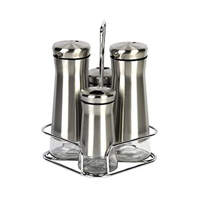 Cofan Moddelo Picual 4-teiliges Öl-Set Fassungsvermögen 2 x 230 ml und 2 x 120 ml Edelstahl Cofan Moddelo Picual 4-teiliges Öl-Set Fassungsvermögen 2 x 230 ml und 2 x 120 ml Edelstahl