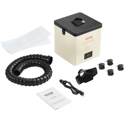 VEVOR Lötrauchabsaugung 100W Schweißrauchabsauger 240 m³/h Mini Desktop Lötrauchabsorber 5800U/min 3-Stufen-Filter Lötrauch Absaugung für Lötstation Schweißarbeiten VEVOR Lötrauchabsaugung 100W Schweißrauchabsauger 240 m³/h Mini Desktop Lötrauchabsorber 5800U/min 3-Stufen-Filter Lötrauch Absaugung für Lötstation Schweißarbeiten