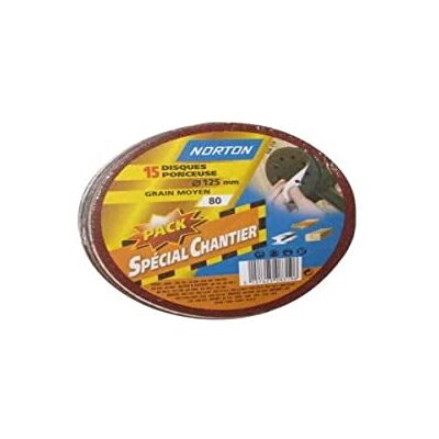 Symantec Schleifscheiben, selbstklebend, Körnung: 80, 12,5 cm, 15 Stück Symantec Schleifscheiben, selbstklebend, Körnung: 80, 12,5 cm, 15 Stück