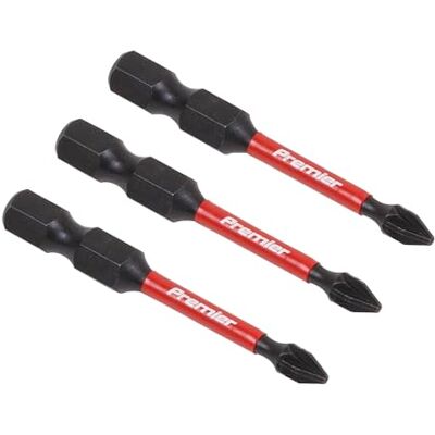 Sealey Pozi #1 Impact Power Tool Bits 50mm 3pc Sealey Pozi #1 Impact Power Tool Bits 50mm 3pc