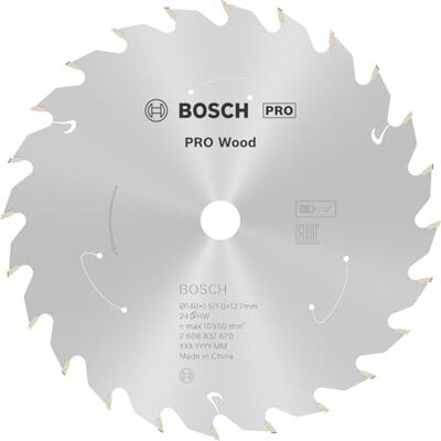 Bosch 1x PRO Wood Kreissägeblatt für Akku-Handkreissägen (für Weichholz, Hartholz, Ø mm, Professional Zubehör Handkreissäge) Bosch 1x PRO Wood Kreissägeblatt für Akku-Handkreissägen (für Weichholz, Hartholz, Ø mm, Professional Zubehör Handkreissäge)