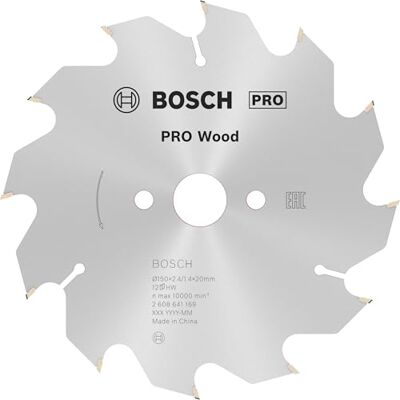 Bosch 1x PRO Wood Kreissägeblatt für Akku-Handkreissägen (für Weichholz, Hartholz, Ø mm, Professional Zubehör Handkreissäge) Bosch 1x PRO Wood Kreissägeblatt für Akku-Handkreissägen (für Weichholz, Hartholz, Ø mm, Professional Zubehör Handkreissäge)