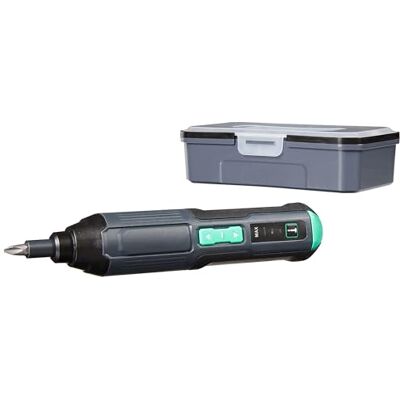 Amazon by SKIL Akku-Schraubendreher, wiederaufladbar, 3,6 V (4V max) mit 34-teiligem Bit-Set und USB-Kabel Amazon by SKIL Akku-Schraubendreher, wiederaufladbar, 3,6 V (4V max) mit 34-teiligem Bit-Set und USB-Kabel