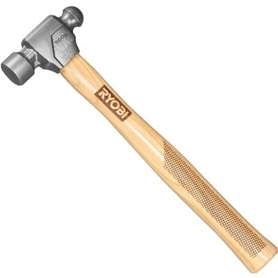 Ryobi Kugelhammer mit Hickory-Holzstiel, 500 Gramm RHHWBP500 Ryobi Kugelhammer mit Hickory-Holzstiel, 500 Gramm RHHWBP500