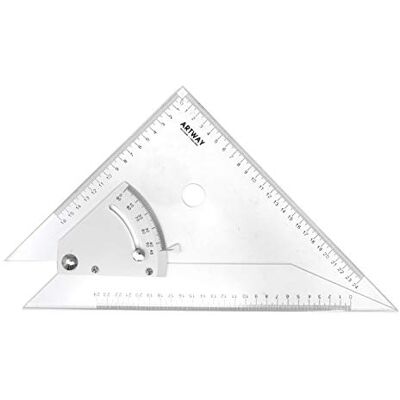 Artway Verstellbares Geodreieck - 30cm - Acryl Artway Verstellbares Geodreieck - 30cm - Acryl