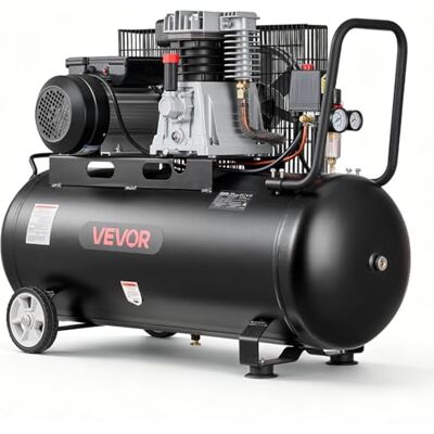 VEVOR 3KW Druckluftkompressor, Riemenantrieber Kompressor mit 100L Lufttank, Flüsterkompressor mit 226L/min bei 6,2 bar & Max. 10 bar, Luftkompressor Tragbar mit Rädern Griff für Werkstatt Heimwerker VEVOR 3KW Druckluftkompressor, Riemenantrieber Kompressor mit 100L Lufttank, Flüsterkompressor mit 226L/min bei 6,2 bar & Max. 10 bar, Luftkompressor Tragbar mit Rädern Griff für Werkstatt Heimwerker