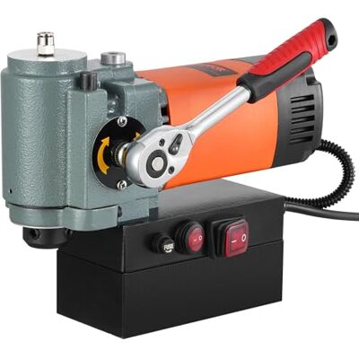 VEVOR Magnetbohrmaschine, Kernbohrmaschine 1300 W, flache tragbare Magnetbohrmaschine mit Kühlvorrichtung und Überlastschutz, Magnetpresse für Geräteinstallation, Industrie, Metallbearbeitung, Orange VEVOR Magnetbohrmaschine, Kernbohrmaschine 1300 W, flache tragbare Magnetbohrmaschine mit Kühlvorrichtung und Überlastschutz, Magnetpresse für Geräteinstallation, Industrie, Metallbearbeitung, Orange