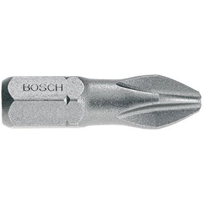 Bosch Accessories Professional Bit Extra-Hart für Pozidriv-Kreuzschlitzschrauben im Bitspender (PZ2, Länge: 25 mm, 25 Stück) Bosch Accessories Professional Bit Extra-Hart für Pozidriv-Kreuzschlitzschrauben im Bitspender (PZ2, Länge: 25 mm, 25 Stück)
