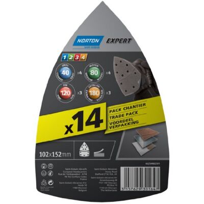 Symantec Professional Abisolieren Pads 102 x 152 mm, Körnung sortiert Größen Set von 14 Symantec Professional Abisolieren Pads 102 x 152 mm, Körnung sortiert Größen Set von 14