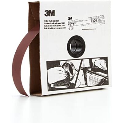 3M Allzwecktuchrolle 314D, 2,5 cm x 20 m, P320 J-weight, Kastanienbraun 3M Allzwecktuchrolle 314D, 2,5 cm x 20 m, P320 J-weight, Kastanienbraun