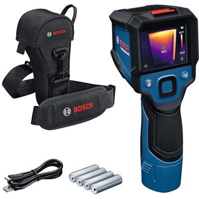 Bosch Wärmebildkamera GTC 12V-450-13 (256x192 px Auflösung, -20°C bis +450 °C, Dual-Stromquelle, AA1 Batterieadapter, 4x 1,5 V LR6 AA, Tasche, USB-C Kabel, Faltbox) Bosch Wärmebildkamera GTC 12V-450-13 (256x192 px Auflösung, -20°C bis +450 °C, Dual-Stromquelle, AA1 Batterieadapter, 4x 1,5 V LR6 AA, Tasche, USB-C Kabel, Faltbox)