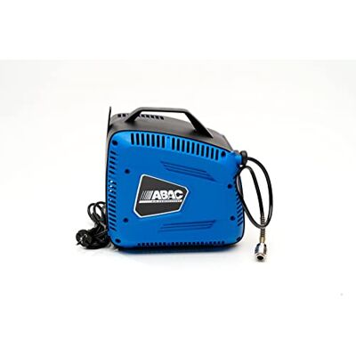 ABAC Tragbarer Luftkompressor HANDY, Ölfreier Luftkompressor, Inklusive Aufblaspistole und Düsen, aximaler Druck 8 Bar, Leistung 1,5 PS, Ohne Tank, Geräuschpegel 97 dB (A) ABAC Tragbarer Luftkompressor HANDY, Ölfreier Luftkompressor, Inklusive Aufblaspistole und Düsen, aximaler Druck 8 Bar, Leistung 1,5 PS, Ohne Tank, Geräuschpegel 97 dB (A)