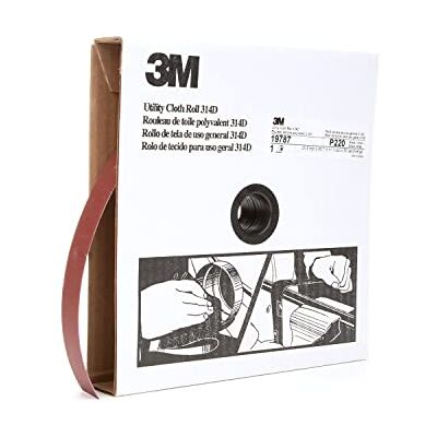 3M Allzwecktuchrolle 314D, 2,5 cm x 45 m, P220 J-weight 3M Allzwecktuchrolle 314D, 2,5 cm x 45 m, P220 J-weight