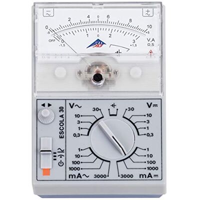 3B Scientific Physik Lehrmittel Analog-Multimeter ESCOLA 30 didaktisches Messgerät für Schulversuche, Ausbildung und Hochschulpraktika, 1013526 3B Scientific Physik Lehrmittel Analog-Multimeter ESCOLA 30 didaktisches Messgerät für Schulversuche, Ausbildung und Hochschulpraktika, 1013526