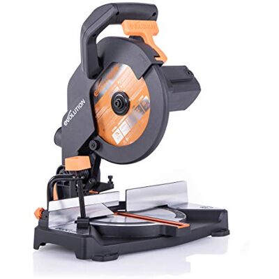 Evolution Power Tools Evolution Gehrungssäge R210CMS 1200 W Gehrungssäge Inkl. Ø 210 mm HM-Sägeblatt Multi-Material-Schneiden Holz, Aluminium, Stahl, Kunststoff 0°- 45° Fase und 45°- 45° Gehrungswinkel Kappsäge Evolution Power Tools Evolution Gehrungssäge R210CMS 1200 W Gehrungssäge Inkl. Ø 210 mm HM-Sägeblatt Multi-Material-Schneiden Holz, Aluminium, Stahl, Kunststoff 0°- 45° Fase und 45°- 45° Gehrungswinkel Kappsäge