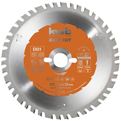 kwb Kreissägeblatt 315 x 30 mm, Made in Germany, Nagelfest, für Holz mit Metallresten, Universal Sägeblatt für z.B. Metalle, Holz und Kunstoffe kwb Kreissägeblatt 315 x 30 mm, Made in Germany, Nagelfest, für Holz mit Metallresten, Universal Sägeblatt für z.B. Metalle, Holz und Kunstoffe