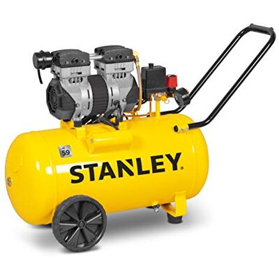 Stanley Kompressor 230V SXCMS1350HE Luftkompressor 8Bar 50L 52dB Geräuscharme Luftpumpe Ölfrei 150L/Min mit Handgriff und Rädern Gelb Stanley Kompressor 230V SXCMS1350HE Luftkompressor 8Bar 50L 52dB Geräuscharme Luftpumpe Ölfrei 150L/Min mit Handgriff und Rädern Gelb