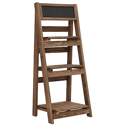 vidaXL Tannenholz Massiv Blumenständer 3 Stufen mit Tafel Blumenleiter Pflanzentreppe Blumenregal Blumenbank Blumentreppe 40x30x90cm vidaXL Tannenholz Massiv Blumenständer 3 Stufen mit Tafel Blumenleiter Pflanzentreppe Blumenregal Blumenbank Blumentreppe 40x30x90cm
