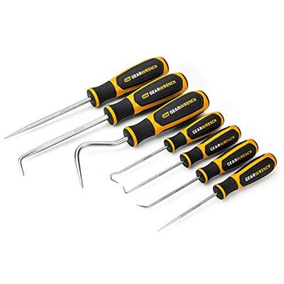 GEARWRENCH 84000H 7-teiliger Hakenend-Auswahlsatz, mit Klinge aus poliertem, legiertem Stahl GEARWRENCH 84000H 7-teiliger Hakenend-Auswahlsatz, mit Klinge aus poliertem, legiertem Stahl