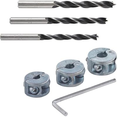 Wolfcraft Modell 8639000 - Tiefenbegrenzter Bohrerset für Weichholz Wolfcraft Modell 8639000 - Tiefenbegrenzter Bohrerset für Weichholz