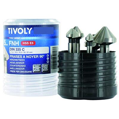 Tivoly 10331670002 FNH05 Nussbaumfräser DIN 335C HSS Kobalt 5% bis 90° Ø 10,4 bis 31 mm Tivoly 10331670002 FNH05 Nussbaumfräser DIN 335C HSS Kobalt 5% bis 90° Ø 10,4 bis 31 mm