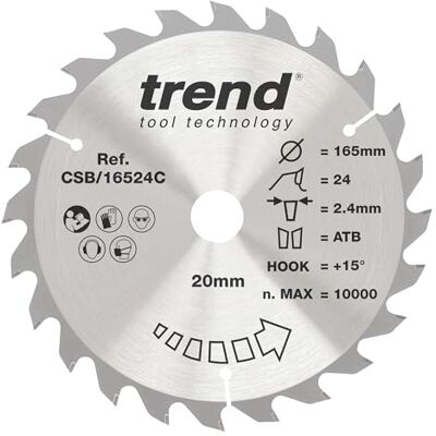 Trend CSB/16540T Craft Pro Dünn Kerf TCT-Sägeblatt - Kreissägeblatt Trend CSB/16540T Craft Pro Dünn Kerf TCT-Sägeblatt - Kreissägeblatt