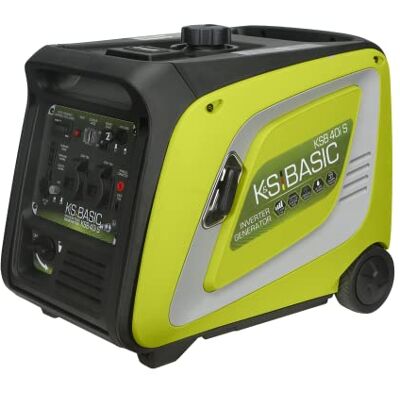 K&S BASIC Inverter-Generator KSB 40i S, stromerzeuger 3900 W, elektronische Umwandlung elektrischer Energie,notstromaggregat mit Motor Euro 5, 2 x Schuko-Steckdosen 230V, LED-Anzeige, ECO-Modus K&S BASIC Inverter-Generator KSB 40i S, stromerzeuger 3900 W, elektronische Umwandlung elektrischer Energie,notstromaggregat mit Motor Euro 5, 2 x Schuko-Steckdosen 230V, LED-Anzeige, ECO-Modus
