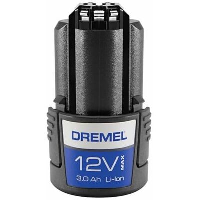 DREMEL 12V3 Lithium-Ionen-Ersatzakku (12V 3Ah Akku Zubehör für das Multifunktionswerkzeug 8260), Black DREMEL 12V3 Lithium-Ionen-Ersatzakku (12V 3Ah Akku Zubehör für das Multifunktionswerkzeug 8260), Black