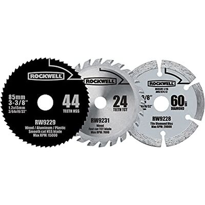 Rockwell RW9232K VersaCut 3-teiliges Kreissägeblatt-Set Rockwell RW9232K VersaCut 3-teiliges Kreissägeblatt-Set