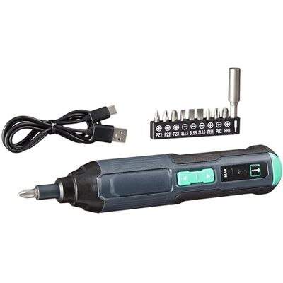 Amazon by SKIL, Akku-Schraubendreher, wiederaufladbar, 3,6 V (4V max.) mit 10-teiligem Bit-Set und USB-Kabel Amazon by SKIL, Akku-Schraubendreher, wiederaufladbar, 3,6 V (4V max.) mit 10-teiligem Bit-Set und USB-Kabel