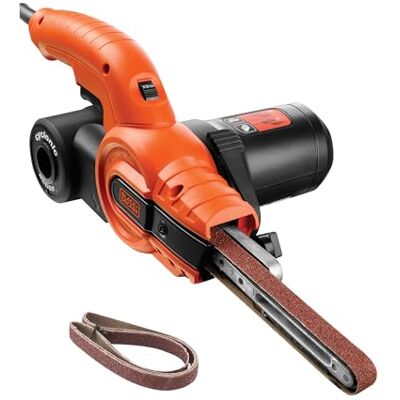 Black & Decker 350W, 13mm Feilenschleifer mit 3 Schleifbändern & Staubsammelsystem, KA900E-QS Black & Decker 350W, 13mm Feilenschleifer mit 3 Schleifbändern & Staubsammelsystem, KA900E-QS