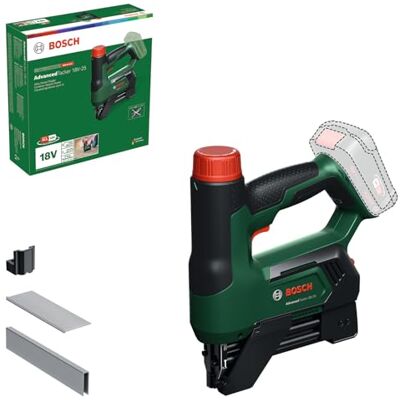 Bosch 18V System Akku-Tacker/Nagler AdvancedTacker 18V-25 (Leistungsstarkes 2-in-1-Klammern und Nageln; inkl. Klammern, Nägeln, Abstandshalter, Drahtführungskappe) Bosch 18V System Akku-Tacker/Nagler AdvancedTacker 18V-25 (Leistungsstarkes 2-in-1-Klammern und Nageln; inkl. Klammern, Nägeln, Abstandshalter, Drahtführungskappe)
