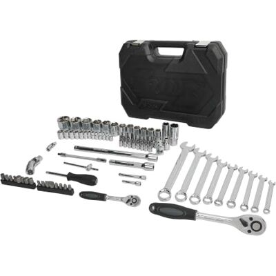 Amazon Steckschlüsselsatz mit Ratschen, Verlängerungen und Bits, CRV-Stahl, Ratschenschlüssel-Set für Heimwerker und Autoreparaturen, 82 Teile, Inklusive Aufbewahrungskoffer Amazon Steckschlüsselsatz mit Ratschen, Verlängerungen und Bits, CRV-Stahl, Ratschenschlüssel-Set für Heimwerker und Autoreparaturen, 82 Teile, Inklusive Aufbewahrungskoffer