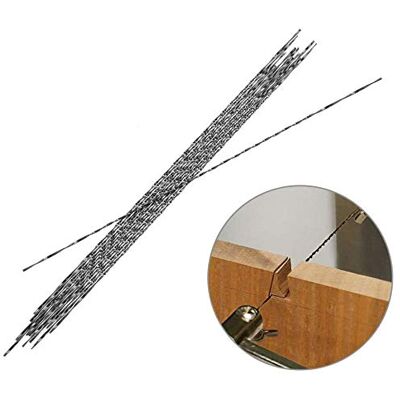 Semme 12 Stück Laubsägeblätter mit Spiralzähnen für Holz, Metall, Kunststoff (#5) Semme 12 Stück Laubsägeblätter mit Spiralzähnen für Holz, Metall, Kunststoff (#5)