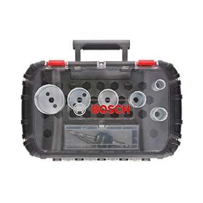 Bosch Accessories Professional 9 tlg. Lochsäge Progressor for Wood & Metal Set Elektriker (für Holz und Metall, Ø 22-65 mm, Zubehör Bohrmaschine) Bosch Accessories Professional 9 tlg. Lochsäge Progressor for Wood & Metal Set Elektriker (für Holz und Metall, Ø 22-65 mm, Zubehör Bohrmaschine)