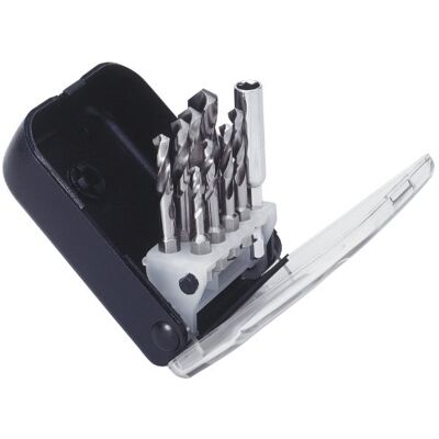 Exact 50907 Clip Set Spiralbohrerbitsatz Ø 2,5-10,2mm für M3-M12 Gewinde + Bithalter 1/4" Antrieb Exact 50907 Clip Set Spiralbohrerbitsatz Ø 2,5-10,2mm für M3-M12 Gewinde + Bithalter 1/4" Antrieb