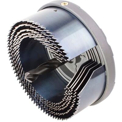 wolfcraft Elektroinstallations-Lochsäge, Ø 68-100 mm I 8918000 I Säge mit 5 Schnellwechsel-Einsätzen, Ø 68-100 mm, Schnitttiefe 33 mm wolfcraft Elektroinstallations-Lochsäge, Ø 68-100 mm I 8918000 I Säge mit 5 Schnellwechsel-Einsätzen, Ø 68-100 mm, Schnitttiefe 33 mm